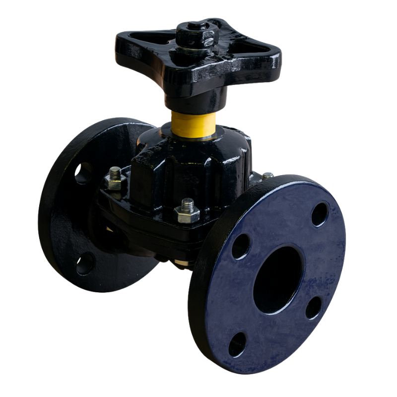 KDV glass lined Weir Type diaphragm valve